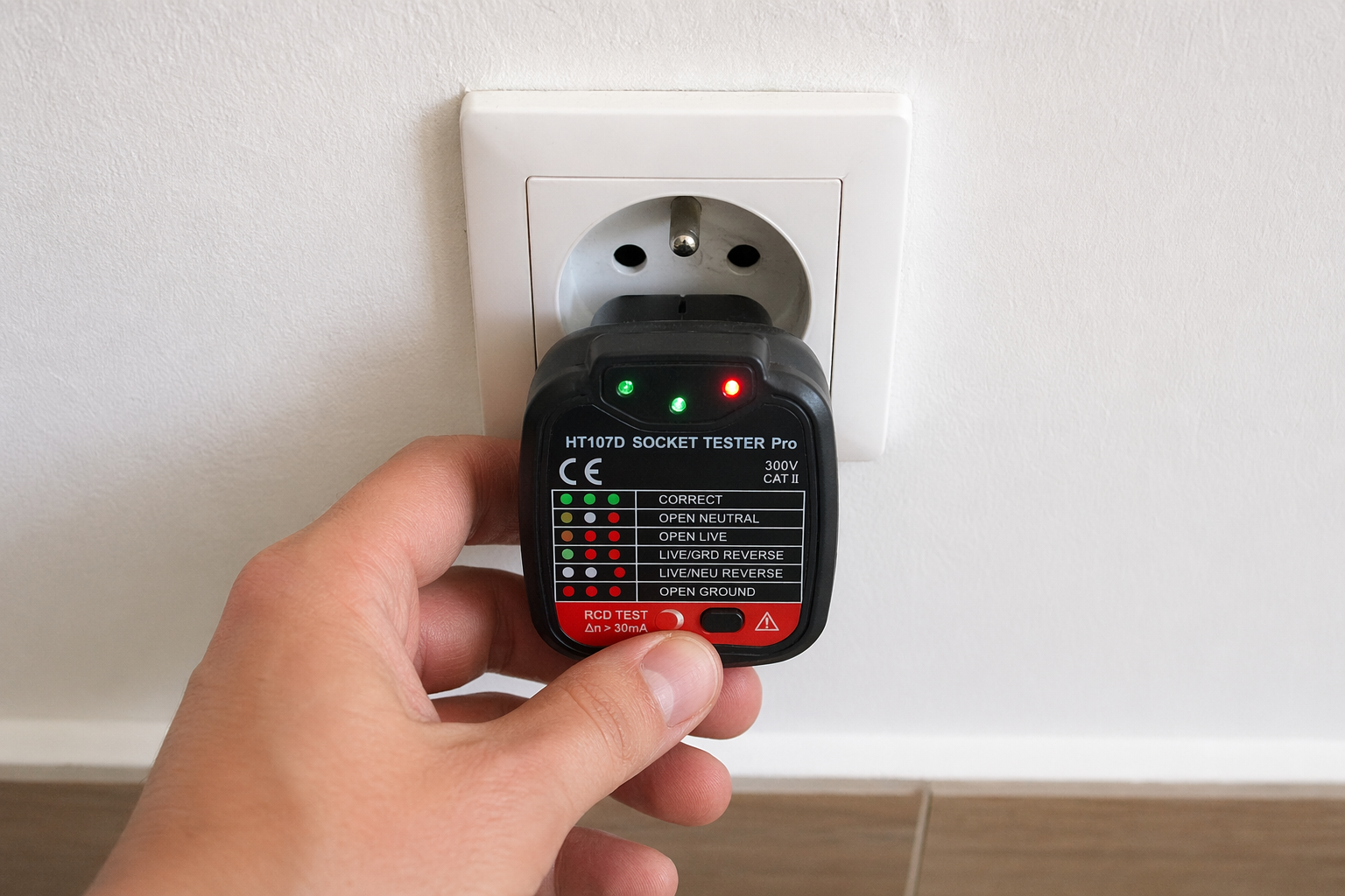 Absence de prise de terre