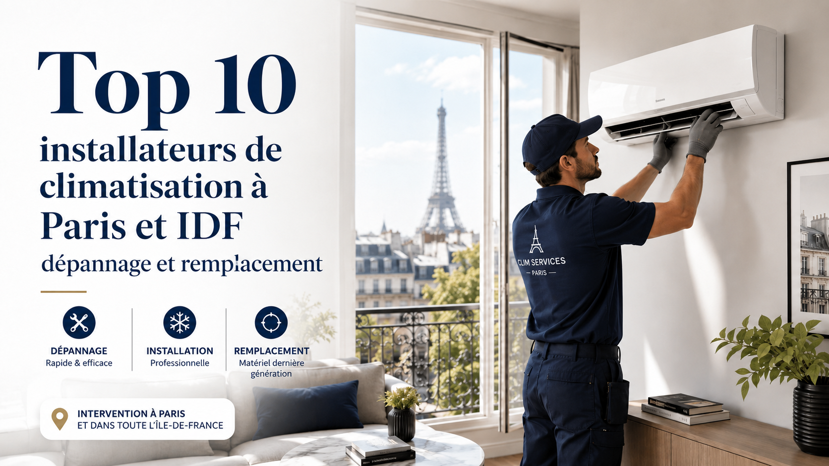 Top 10 installateurs de climatisation à Paris et idf : dépannage et remplacement