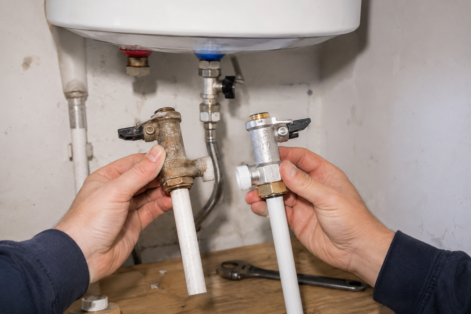 Remplacement groupe de sécurité chauffe-eau