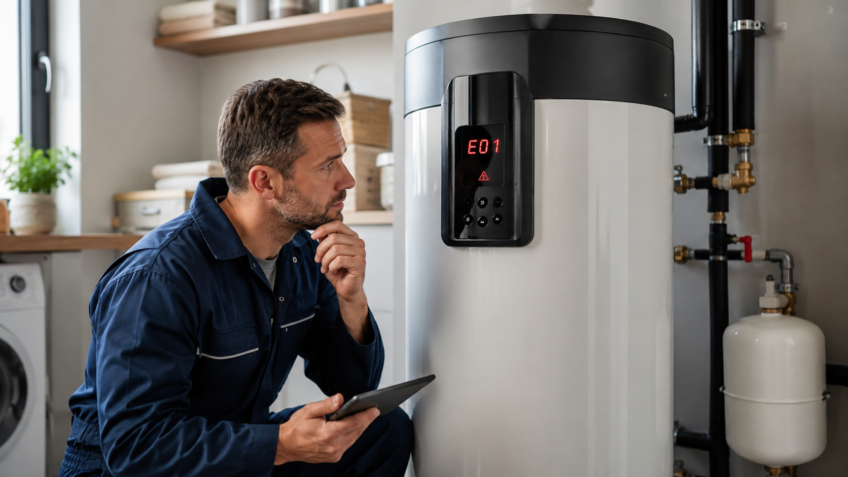 Code erreur E01 chauffe-eau thermodynamique