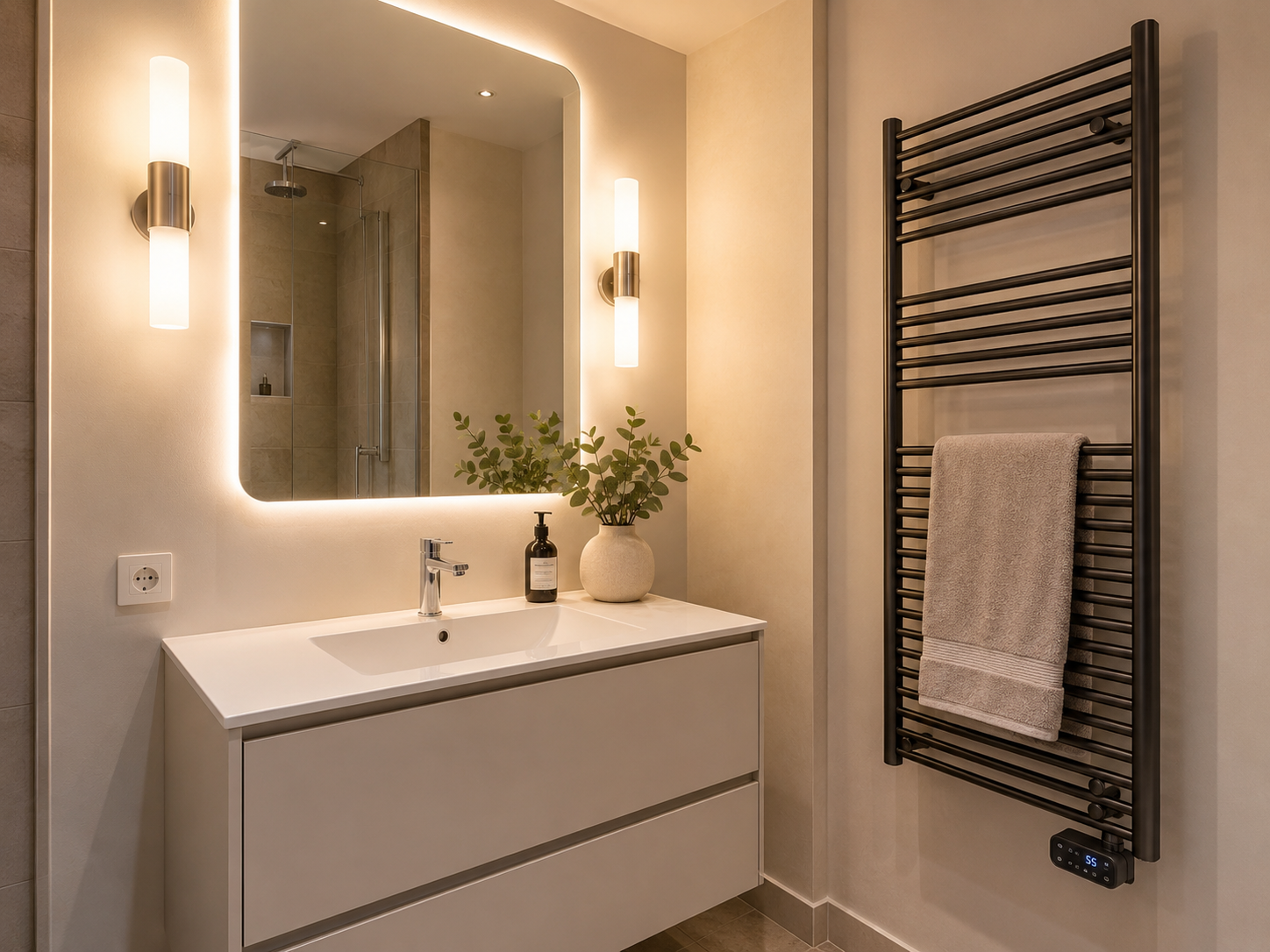 Électricien salle de bain Paris : prises, éclairage