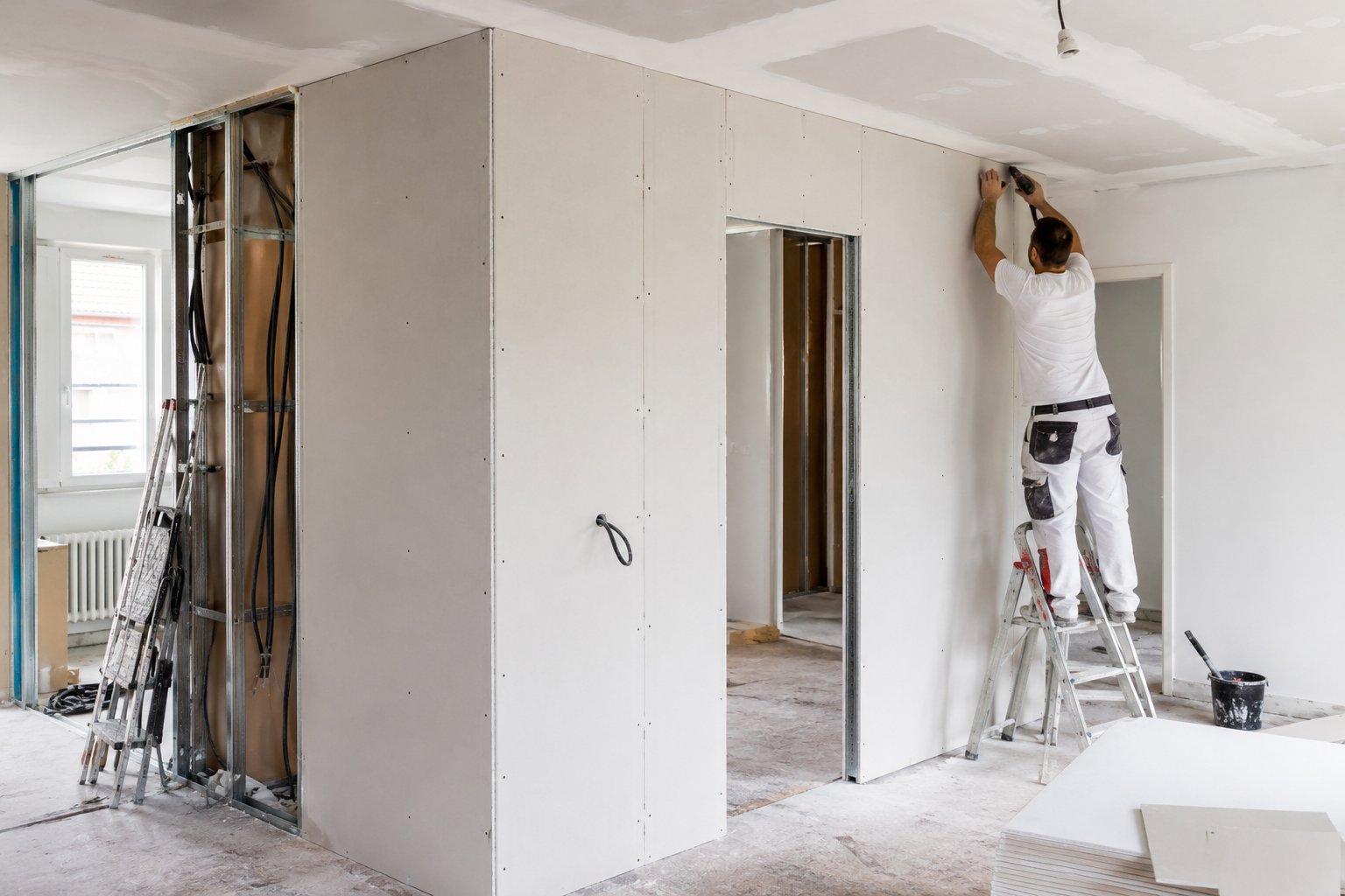 Plaquiste rénovation appartement et pose de cloison